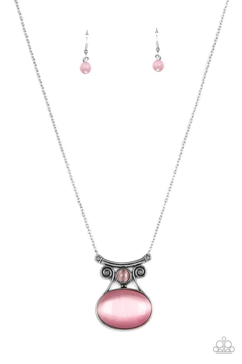 Paparazzi pink shop moonstone necklace