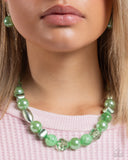 Plentiful Pearls Green ✧ Necklace & Plentiful Pigment Green ✧ Stretch Bracelet Set
