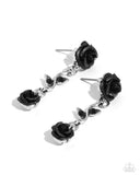 ROSE Without Saying... Black ✧ Necklace, Led by the ROSE Black ✧ Post Earrings, & Roses Supposes Black ✧ Bracelet Set