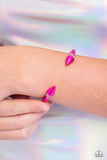 Punk Passion Pink ✧ Necklace, Piquant Punk Pink ✧ Hoop Earrings, & Punky Plot Twist Pink ✧ Cuff Bracelet Set