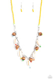 Coastal Cowabunga Brown ✧ Earrings & BEACH for the Sun Multi ✧ Necklace Set