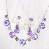 Genteel Gallery Purple ✧ Necklace & Genteel Glam Purple ✧ Post Earrings Set