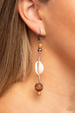 BEACH for the Sun Multi ✧ Necklace & Coastal Cowabunga Brown ✧ Earrings Set