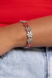 Floral Fever Red ✧ Necklace & Floral Fair Red ✧ Stretch Bracelet Set
