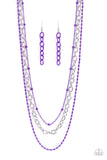 Mardi Gras Mayhem Purple ✧ Necklace