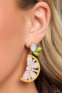 Earrings Post,Exclusive,Yellow,Slice of Summer Yellow ✧ Post Earrings