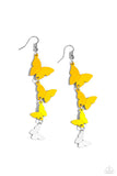 Haphazard Headliner Yellow ✧ Butterfly Earrings