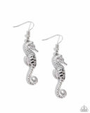 Sparkling Seahorse Silver ✧ Necklace & Seahorse Sheen Silver ✧ Earrings Set