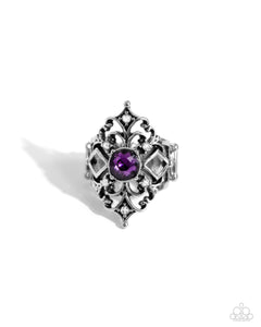 Purple,Ring Wide Back,Iconic Insignia Purple ✧ Ring