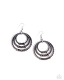 Contemporary Culture Silver ✧ Hematite Earrings