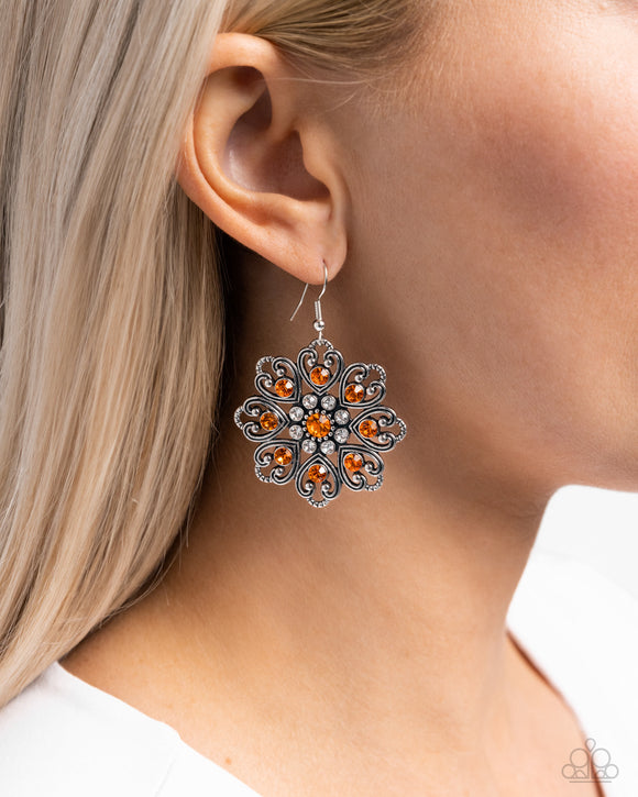 Garden of Love Orange ✧ Earrings