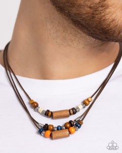 Multi-Colored,Necklace Short,Necklace Wooden,Orange,Urban Necklace,Wooden,Wish You WOOD Orange ✧ Urban Necklace