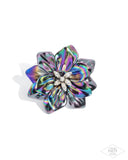 Platonic Petals Black ✧ Iridescent Ring