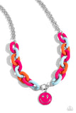 Speed SMILE Pink ✧ Necklace & Go the Extra SMILE Pink ✧ Bracelet Set