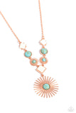 Sunburst Style Copper ✧ Necklace & Sunburst Splendor Copper ✧ Bracelet Set