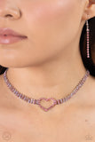 Rows of Romance Pink ✧ Heart Choker Necklace