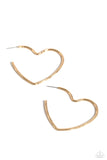 Summer Sweethearts Gold ✧ Heart Hoop Earrings