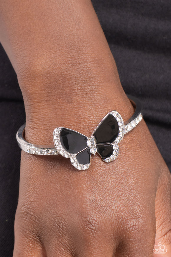 Particularly Painted Black ✧ Butterfly Cuff Bracelet