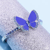 Particularly Painted Blue ✧ Butterfly Cuff Bracelet