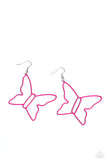 Soaring Silhouettes Pink ✧ Butterfly Earrings