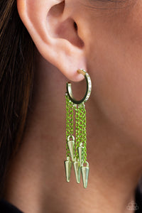 Earrings Hoop,Green,Piquant Punk Green ✧ Hoop Earrings