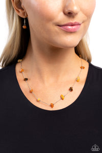 Brown,Multi-Colored,Necklace Short,New,Orange,Tiger's Eye,Yellow,Narrow Novelty Brown ✧ Tiger's Eye Necklace