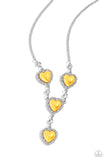 Stuck On You Yellow ✧ Heart Necklace