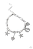 Legacy Letters - White C ✧ Star Bracelet