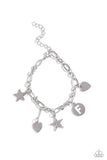 Legacy Letters - White F ✧ Star Bracelet