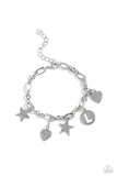 Legacy Letters - White L ✧ Star Bracelet