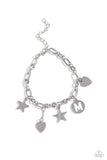 Legacy Letters - White M ✧ Star Bracelet