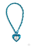 Modern Matchup Blue ✧ Heart Necklace