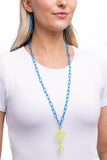 Tranquil Unity Blue ✧ Peace Lanyard Necklace