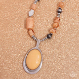 Captivating Composition Brown ✧ Necklace