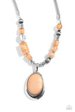 Captivating Composition Brown ✧ Necklace