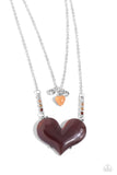 Heart-Racing Recognition Brown ✧ Heart Necklace