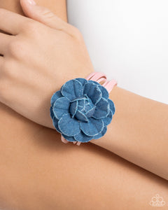 Blue,Bracelet Clasp,Pink,Suede,Urban Bracelet,Garden Genre Pink ✧ Suede Bracelet