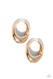 Oval Official Gold ✧ Hinged Hoop Earrings