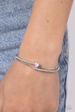 Sensational Sweetheart White ✧ Heart Cuff Bracelet