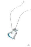 Half-Hearted Haven Blue ✧ Butterfly Necklace