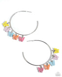 Bemusing Butterflies Multi ✧ Hoop Earrings