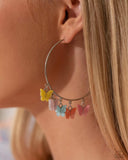 Bemusing Butterflies Multi ✧ Hoop Earrings