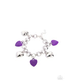 Whole Lotta Love Purple ✧ Heart Bracelet