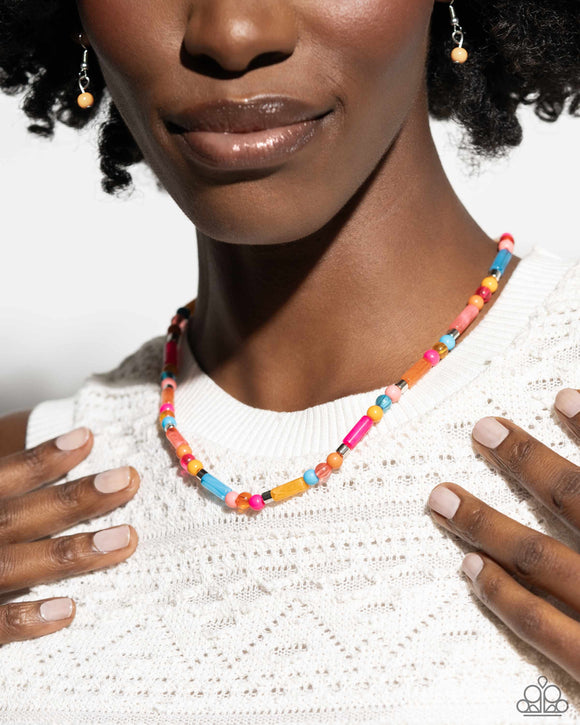 Beaded Beginner Orange ✧ Necklace