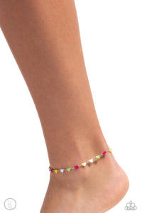 Anklet,Hearts,Multi-Colored,New,Valentine's Day,Dancing Delight Multi ✧ Heart Anklet