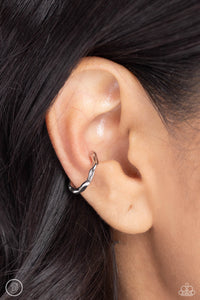 Earrings Ear Cuff,Silver,Enigmatic Echo Silver ✧ Cuff Earrings