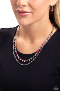 Favorite,Iridescent,Light Pink,Necklace Short,Pink,Delicate Dame Pink ✧ Iridescent Necklace