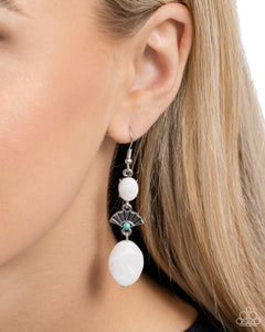 Earrings Fish Hook,Turquoise,White,Creative Cascade White ✧ Earrings