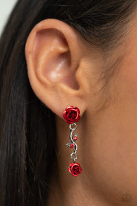 Earrings Post,Red,Led by the ROSE Red ✧ Post Earrings