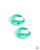 Colorful Curiosity Green ✧ Hoop Earrings